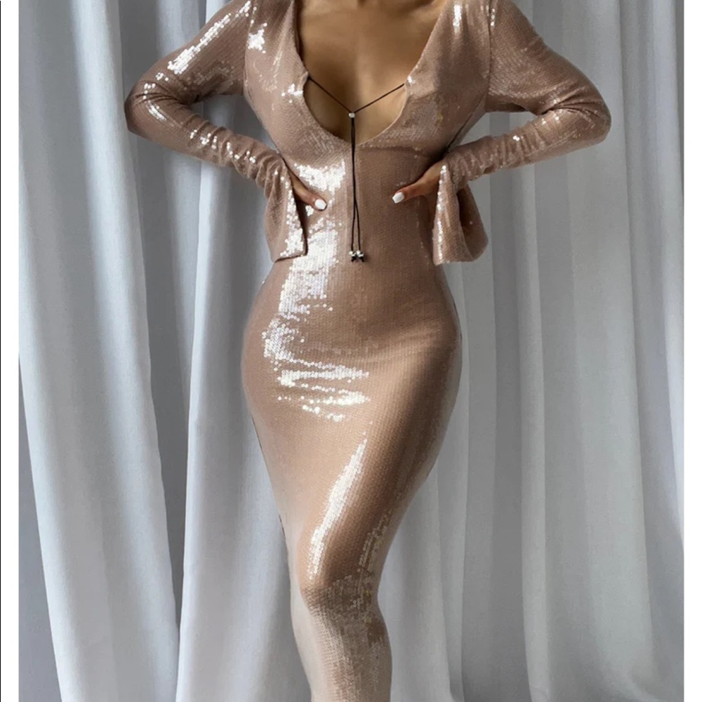 Sequined Maxi Dress